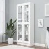 VidaXL Armoire à Vitrine Blanc 82,5x30,5x185,5 Cm Aggloméré 1 VidaXL Armoire à Vitrine Blanc 82,5x30,5x185,5 Cm Aggloméré -SoBuy Shop vidaxl armoire a vitrine blanc 825x305x1855 cm agglomere 9971740 25677994 1140x1140