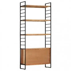 VidaXL Bibliothèque à 4 Niveaux 80x30x180 Cm Bois D'acacia Massif -SoBuy Shop vidaxl bibliotheque a 4 niveaux 80x30x180 cm bois dacacia massif 9971910 25678844 1140x1140