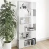 VidaXL Bibliothèque De Séparation Blanc Brillant 80x24x186cm Agglom?... -SoBuy Shop vidaxl bibliotheque de separation blanc brillant 80x24x186cm agglomere 11922598 31557082 1140x1140