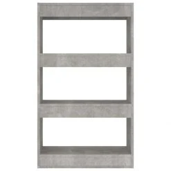 VidaXL Bibliothèque/Séparateur Pièce Gris Béton 60x30x103 Cm Agglo... -SoBuy Shop vidaxl bibliothequeseparateur piece gris beton 60x30x103 cm agglomere 12167644 32352510 1140x1140