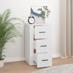 VidaXL Buffet Blanc 40x33x70 Cm Bois D'ingénierie -SoBuy Shop vidaxl buffet blanc 40x33x70 cm bois dingenierie 14111592 39315358 1140x1140