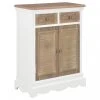 VidaXL Buffet Blanc 60 X 30 X 80 Cm Bois Massif 2 VidaXL Buffet Blanc 60 X 30 X 80 Cm Bois Massif -SoBuy Shop vidaxl buffet blanc 60 x 30 x 80 cm bois massif 10235266 26394758 1140x1140