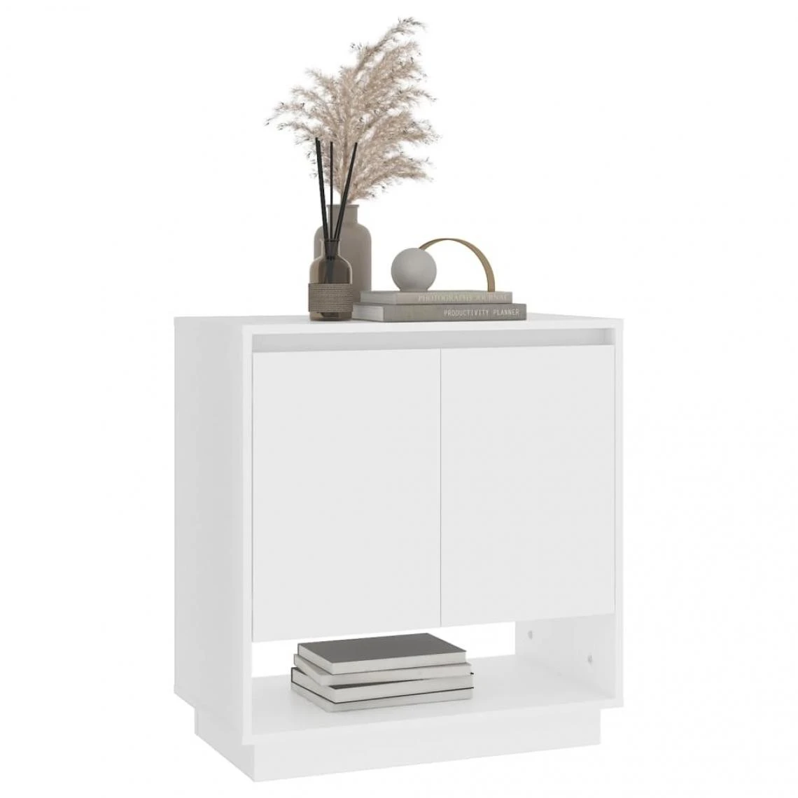 VidaXL Buffet Blanc 70x41x75 Cm Aggloméré 5 VidaXL Buffet Blanc 70x41x75 Cm Aggloméré – Image 3