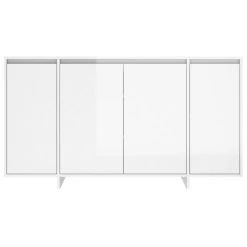 VidaXL Buffet Blanc Brillant 135x41x75 Cm Aggloméré -SoBuy Shop vidaxl buffet blanc brillant 135x41x75 cm agglomere 12174350 32376792 1140x1140
