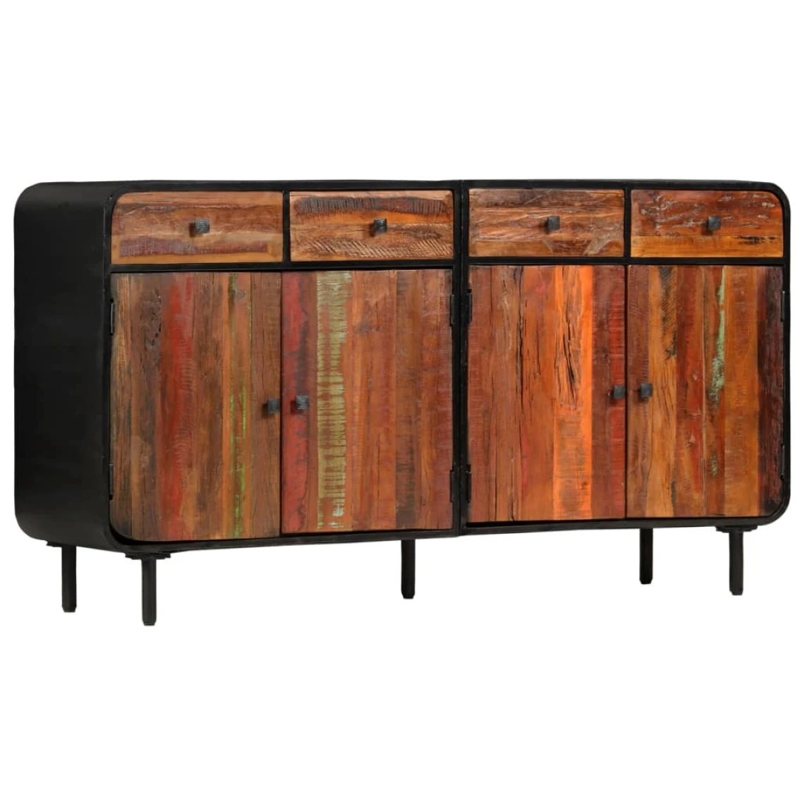 VidaXL Buffet Bois De Récupération Solide 140 X 35 X 76 Cm 3 VidaXL Buffet Bois De Récupération Solide 140 X 35 X 76 Cm