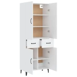 VidaXL Buffet Haut Blanc 69,5x34x180 Cm Bois D'ingénierie -SoBuy Shop vidaxl buffet haut blanc 695x34x180 cm bois dingenierie 14111776 39316272 1140x1140