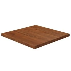 VidaXL Dessus De Table Carré Marron Foncé50x50x2,5cm Bois Chêne Tra...
