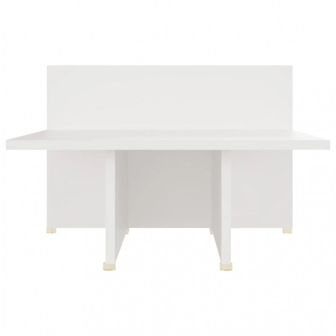 VidaXL Table Basse Blanc 111,5x50x33 Cm Bois D'ingénierie 7 VidaXL Table Basse Blanc 111,5x50x33 Cm Bois D'ingénierie – Image 5