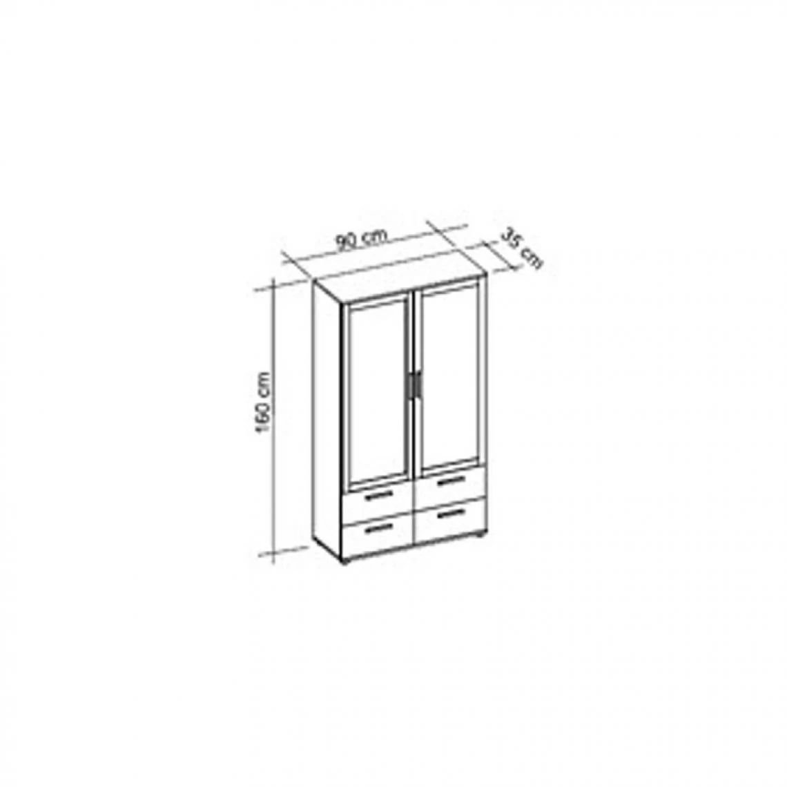 BUT Vitrine 2 Portes/ 4 Tiroirs TOLEDO Décor Chêne Sonoma/blanc 7 BUT Vitrine 2 Portes/ 4 Tiroirs TOLEDO Décor Chêne Sonoma/blanc – Image 5