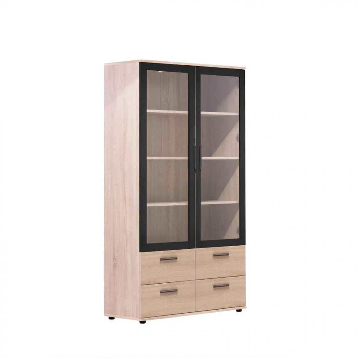 BUT Vitrine 2 Portes/ 4 Tiroirs TOLEDO Décor Chêne Sonoma/gris 3 BUT Vitrine 2 Portes/ 4 Tiroirs TOLEDO Décor Chêne Sonoma/gris