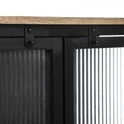 SANS MARQUE Vitrine 2 Portes Métal Et Verre Tibo Atmosphera - Noir -SoBuy Shop vitrine 2 portes metal et verre tibo atmosphera noir 11120832 29066356 1140x1140