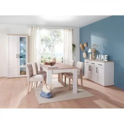 BUT Vitrine 2 Portes ROMANCE Imitation Pin/ Imitation Chêne -SoBuy Shop vitrine 2 portes romance imitation pin imitation chene 10265144 26492042 1140x1140