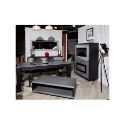 BOBOCHIC Vitrine 4 Portes Meteor Gris Argent & Noir -SoBuy Shop vitrine 4 portes meteor gris argent noir 1