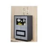 BOBOCHIC Vitrine 4 Portes Meteor Gris Argent & Noir -SoBuy Shop vitrine 4 portes meteor gris argent noir
