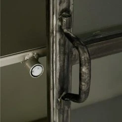 Pegane Vitrine Bibliothèque De 2 Portes Coloris Noir En Fer Et Verre - Dim :... -SoBuy Shop vitrine bibliotheque de 2 portes coloris noir en fer et verre dim l97 x p39 x h187 cm 11480188 30010864 1140x1140