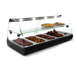 Vitrine Chaude Bain-Marie Deux Etagères - 840 à 1190 Mm - SAYL - San...