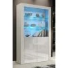 Dusine Vitrine JIVE 90 Cm Blanc Laqué Avec LEDS -SoBuy Shop vitrine jive 90 cm blanc laque avec leds 11046622 1014192 92 1140x1140