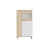 Usinestreet Vitrine LAURA 3 Portes Avec étagères L77 X H142cm - Blanc / Bois -SoBuy Shop vitrine laura 3 portes avec etageres l77 x h142cm blanc bois 11569378 30359264 1140x1140