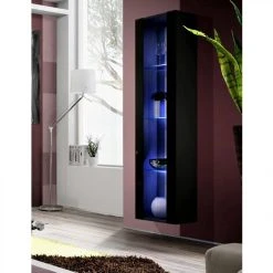 Ac-Deco Vitrine LED Murale Design Fly II 170cm Noir