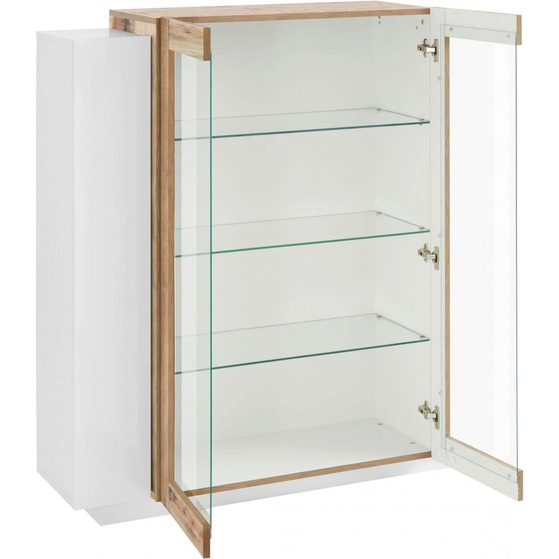 ALTER Vitrine Moderne Avec Porte Vitrée, Made In Italy, Avec Lumière LED B... – Image 3