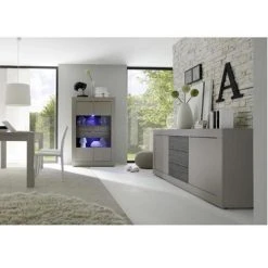 Ac-Deco Vitrine Murale à Poser - Platinium - L 102 X L 43 X H 162 Cm - Gris -SoBuy Shop vitrine murale a poser platinium l 102 x l 43 x h 162 cm gris 12220136 32469078 1140x1140