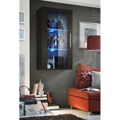 Ac-Deco Vitrine Murale à Suspendre - Neo II - 60 Cm X 110 Cm X 29 Cm - Weng?...