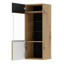 Bim Furniture Vitrine Suspendue AURIS 1D Chêne Artisan / Noir Mat 8 Bim Furniture Vitrine Suspendue AURIS 1D Chêne Artisan / Noir Mat -SoBuy Shop vitrine suspendue auris 1d chene artisan noir mat 12151252 32276622 1140x1140