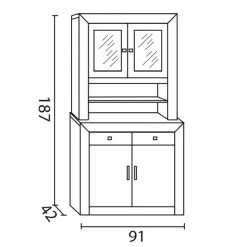 Visiodirect Vitrine Meuble De Rangement en Pin Massif Coloris Cerisier - Longu... 7 Visiodirect Vitrine Meuble De Rangement en Pin Massif Coloris Cerisier - Longu... -SoBuy Shop vitrinemeuble de rangementen pin massif coloris cerisier longueur 91 x profondeur 42 x hauteur187 cm 12128216 32186036 1140x1140