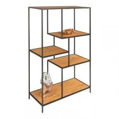 Altobuy VOLLRAD - Etagère Multi-Rangement Acier Noir Et Bois Naturel -SoBuy Shop vollrad etagere multi rangement acier noir et bois naturel 8617027 22035563 1140x1140
